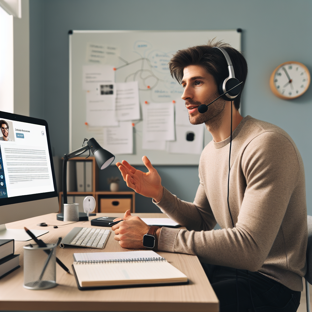 Aulas de formación para formadores freelance impartiendo clase virtual