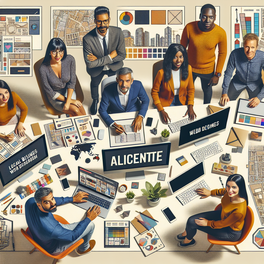 Diseño web para negocios locales en Alicante en proceso de creación