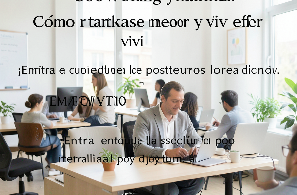 Coworking y salud mental: cómo trabajar mejor y vivir mejor